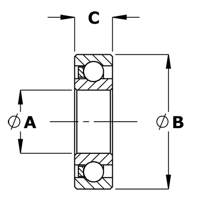 BNL Plastic Radial Bearings