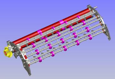 Paper path product using plastic bearings, plastic gears and plastic shafts 
